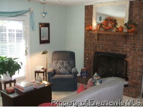 3024 Rouse Road Fayetteville, NC 28306 - Photo 5 of 12 a living room with furniture potted plant and a fireplace
