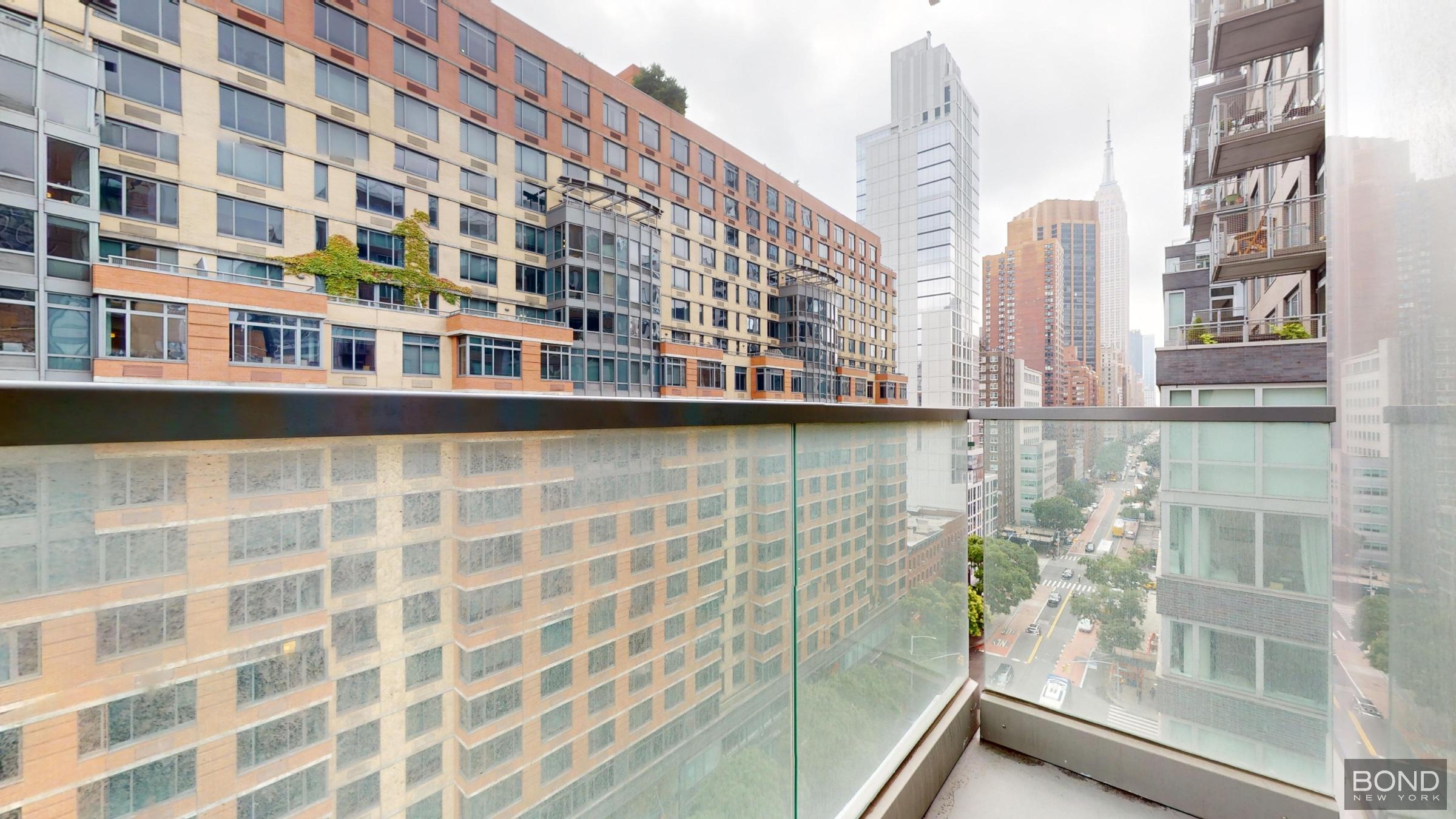 237 East 34th Street, Unit 1503 Manhattan, NY 10016 - Photo 4 of 24 a view of a building from the balcony