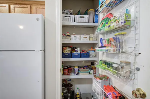 a room with storage and utility