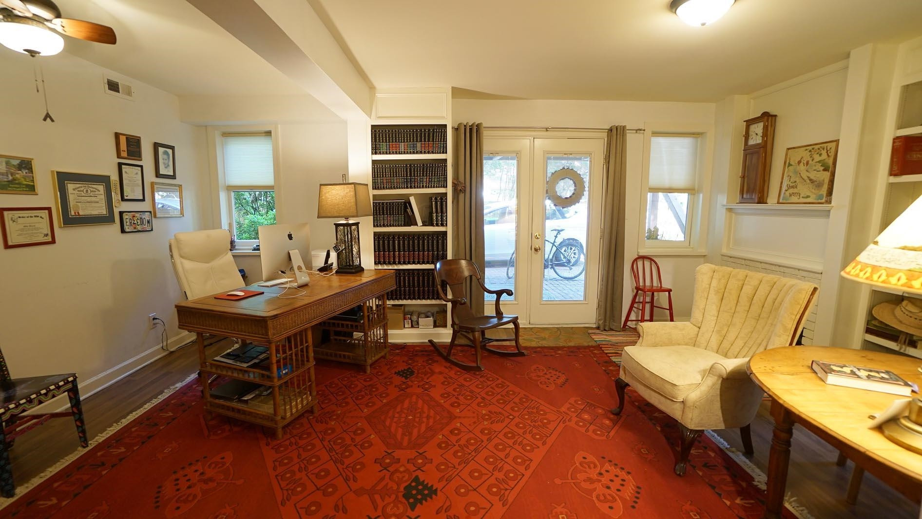 1809 Falls Church Road Raleigh, NC 27609 - Photo 45 of 56 a living room with furniture and wooden floor