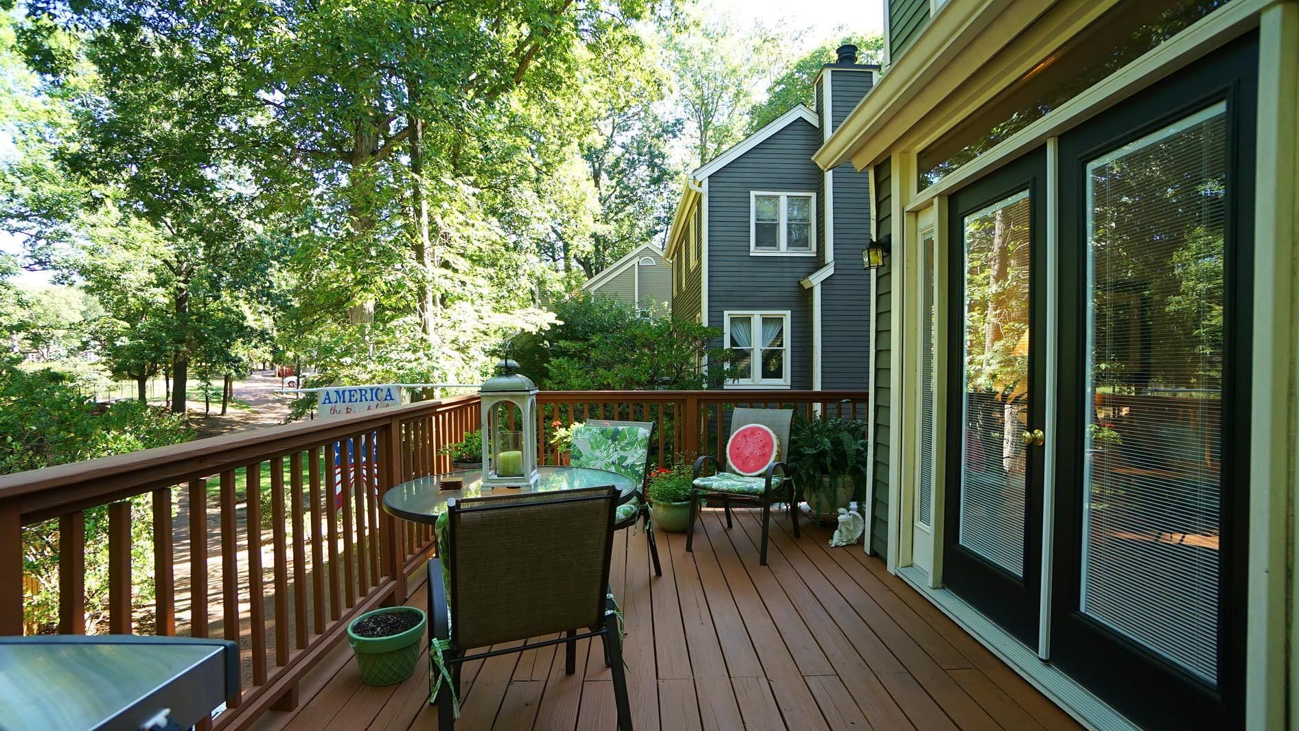 1809 Falls Church Road Raleigh, NC 27609 - Photo 48 of 56 a view of a chairs on the roof deck