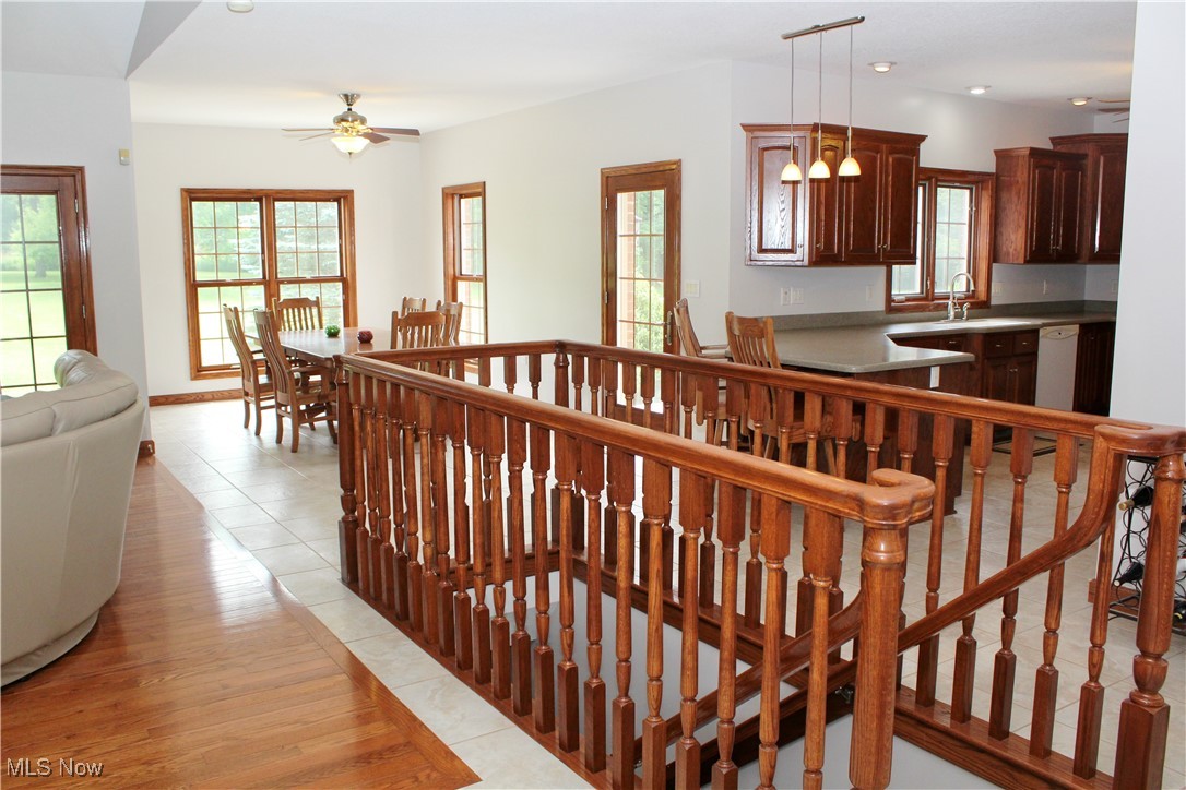 4901 New Castle Road Lowellville, OH 44436 - Photo 11 of 50 Custom Staircase to Basement