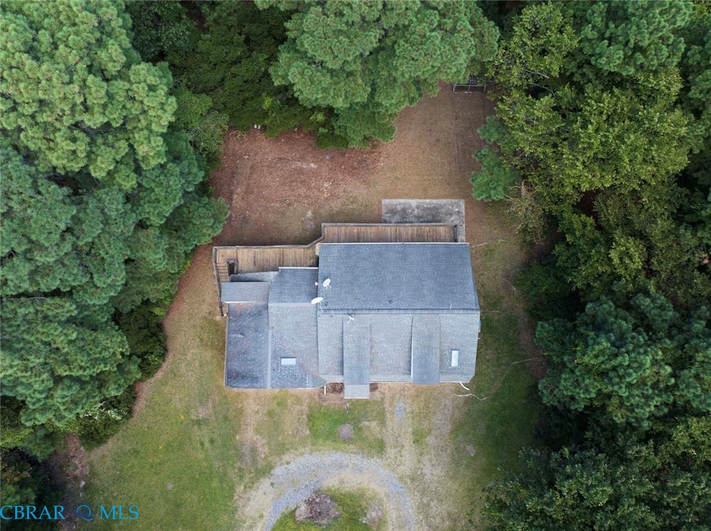423 Kings Landing Road Onemo, VA 23130 - Photo 26 of 63 an aerial view of a house with a yard