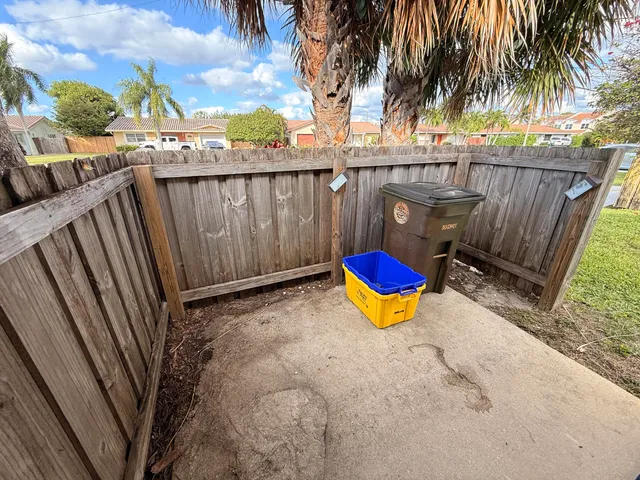 a view of a backyard with a sink