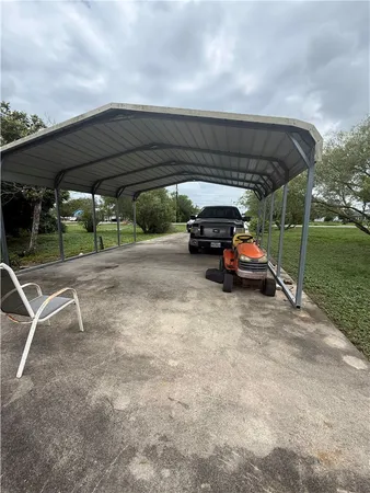 a view of car parked in parking