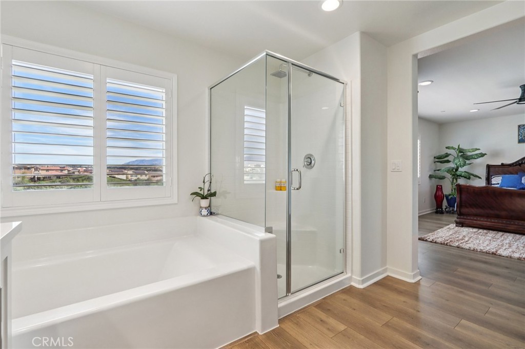 35293 Funk Way Beaumont, CA 92223 - Photo 32 of 70 a bathroom with a bathtub and a shower