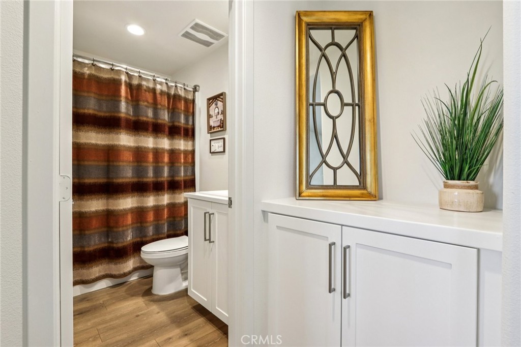 35293 Funk Way Beaumont, CA 92223 - Photo 37 of 70 a bathroom with a sink a toilet and shower