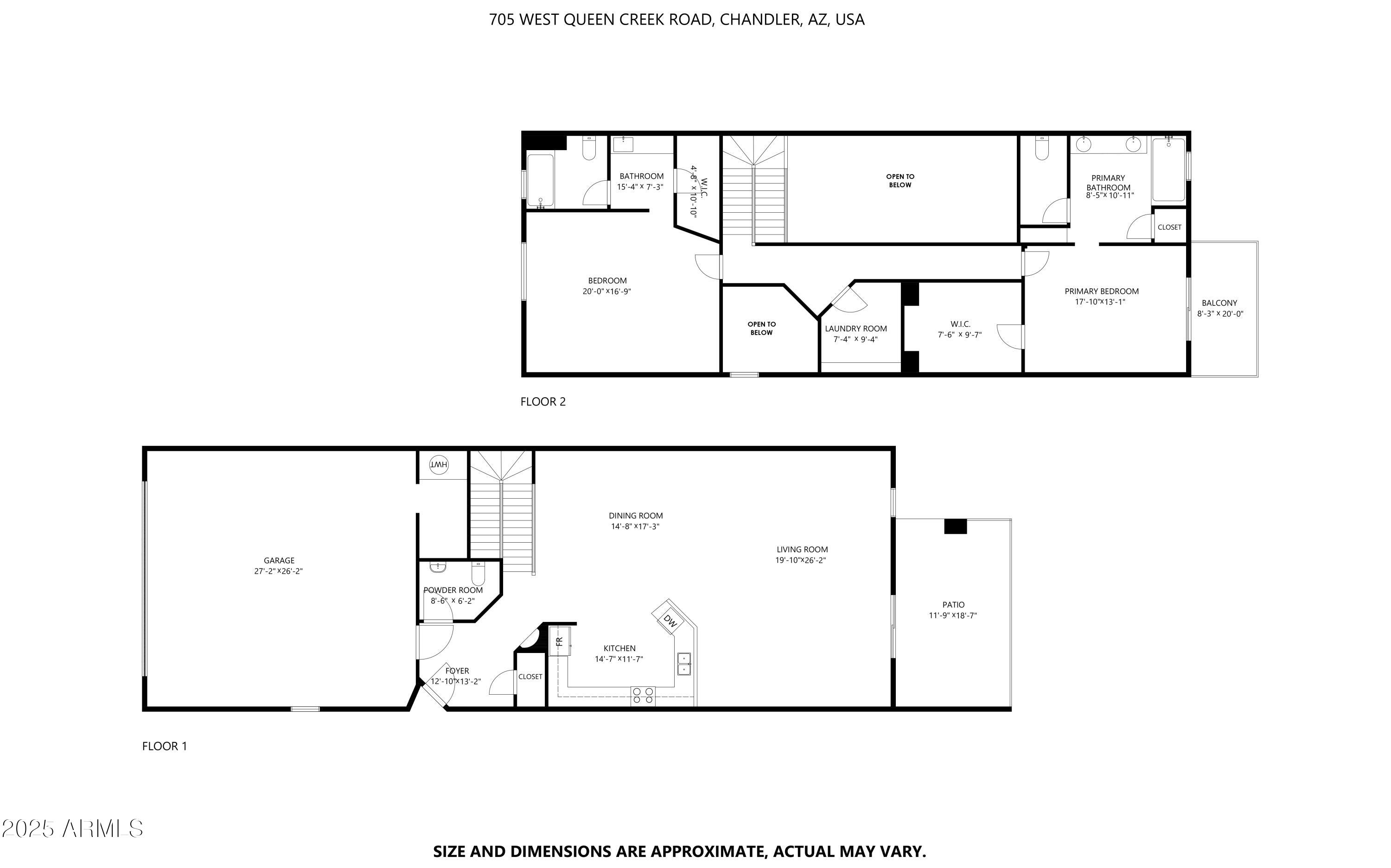 705 West Queen Creek Road, Unit 1208 Chandler, AZ 85248 - Photo 43 of 43 Floorplan