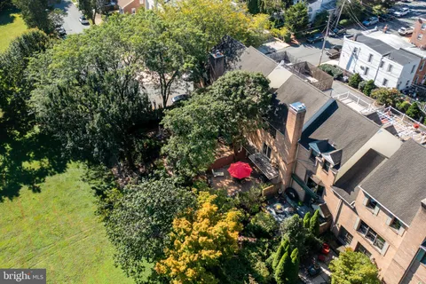 an outdoor space with garden view