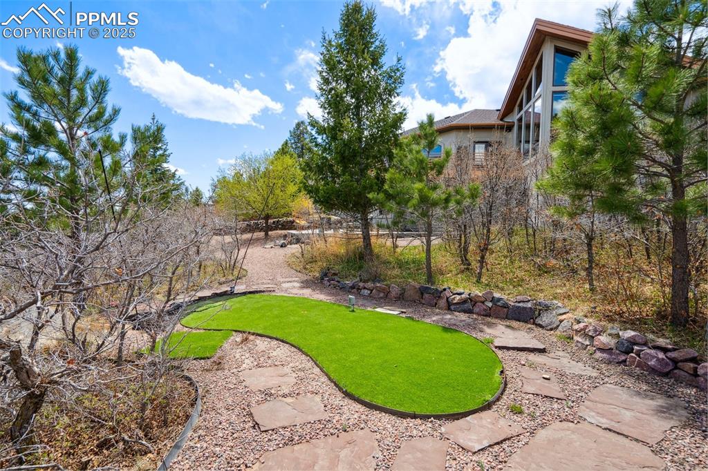 18496 Pixie Park Road Monument, CO 80132 - Photo 42 of 50 a view of a swimming pool with a backyard