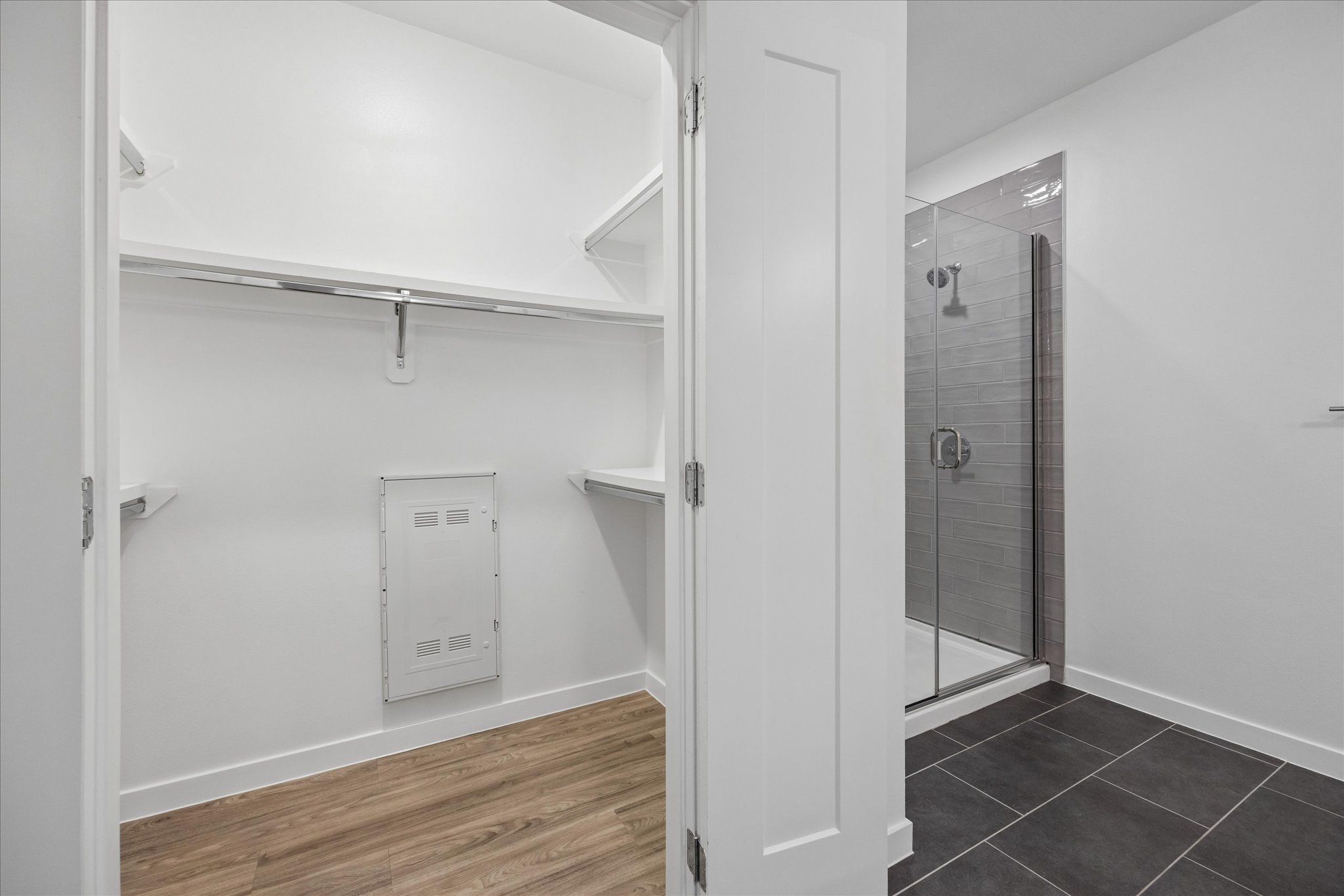 4801 Springdale Road, Unit 2210 Austin, TX 78723 - Photo 7 of 14 The primary bathroom features a walk in shower and spacious walk in closet