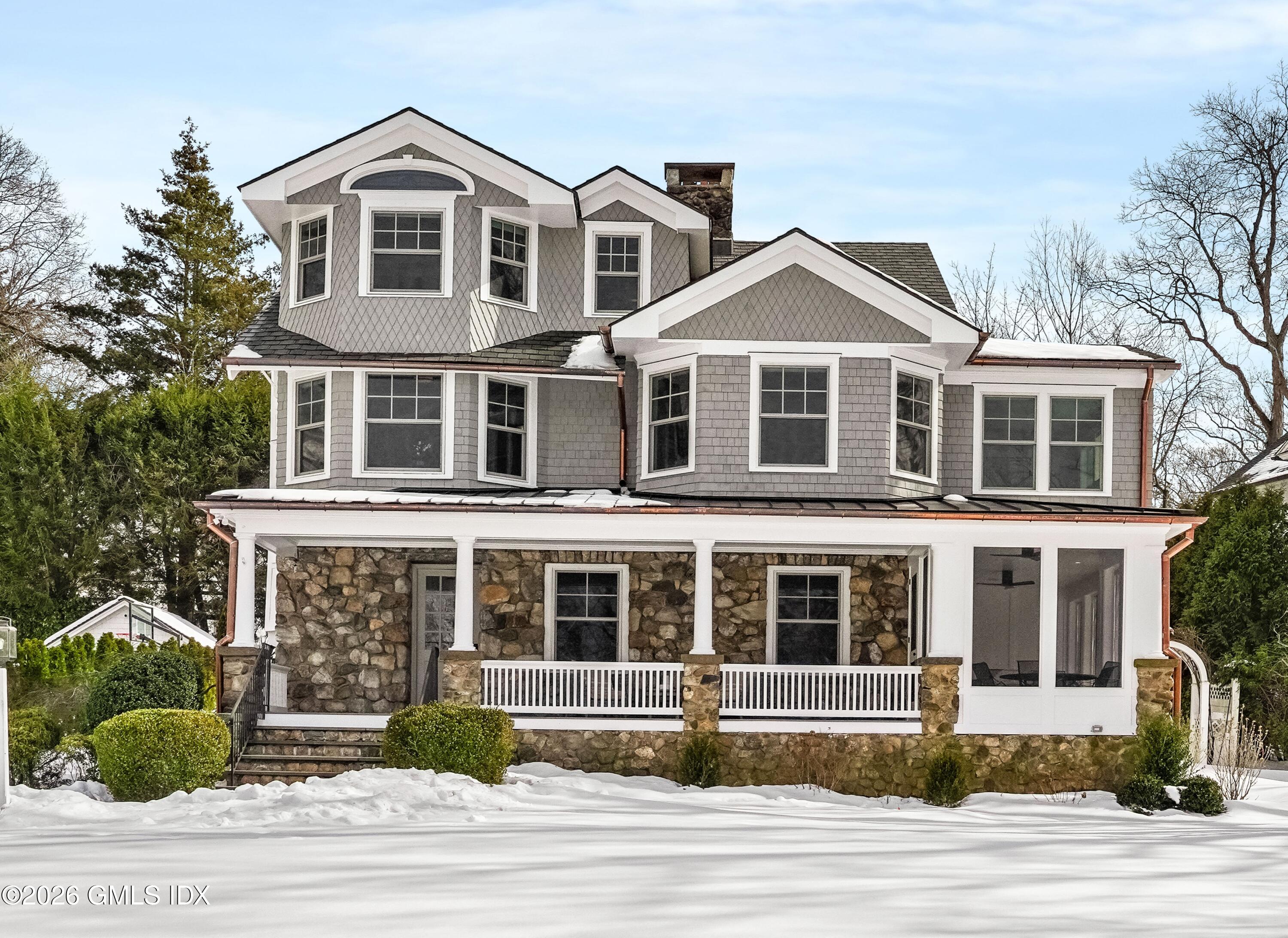 a front view of a house