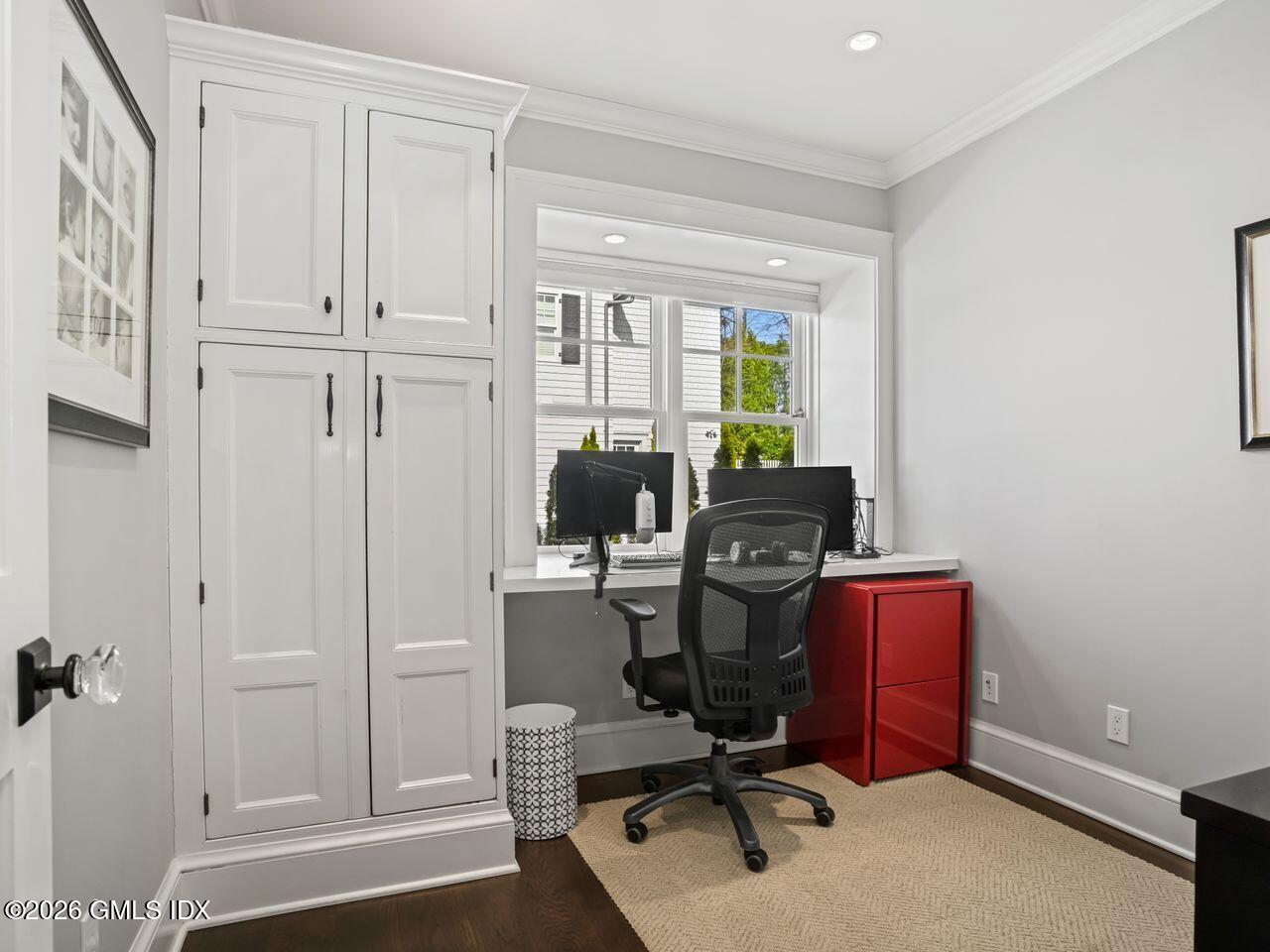 21 Lake Drive Riverside, CT 06878 - Photo 26 of 39 a view of a workspace with furniture and a window