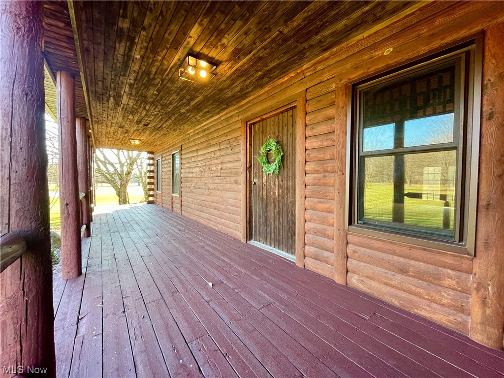 5845 Ridge Road Cortland, OH 44410 - Photo 12 of 29 View of wooden front deck