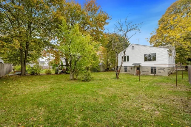 a house view with a garden space
