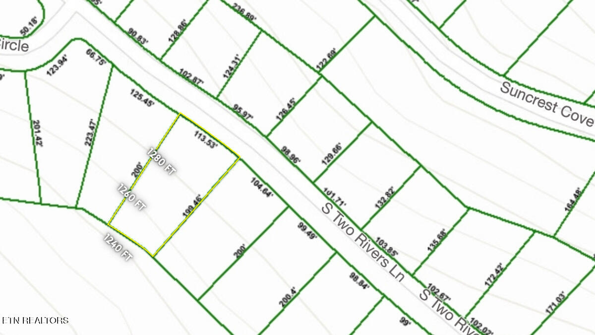 565 South Two Rivers Lane La Follette, TN 37766 - Photo 16 of 17 Lot-565-Topo-Map-LaFollette