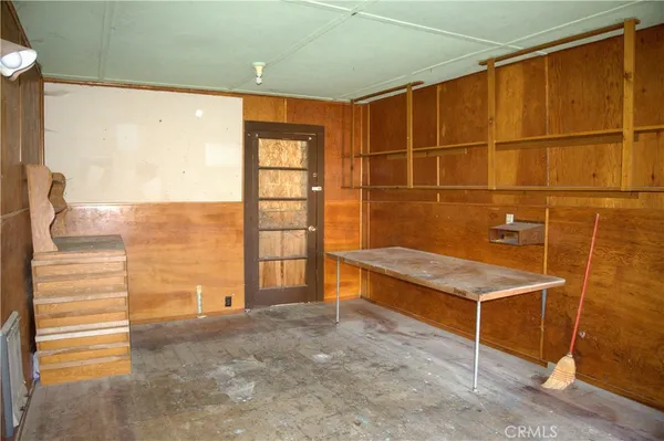 a view of storage and utility room