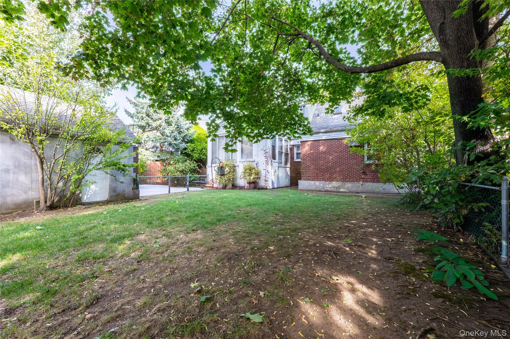208 Dogwood Road Valley Stream, NY 11580 - Photo 33 of 38 a view of a yard with plants and a large tree