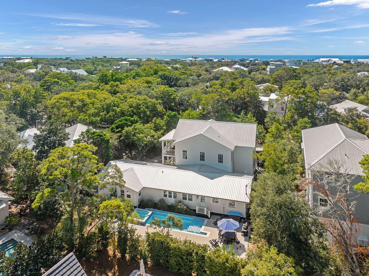 251 Dogwood Street Santa Rosa Beach, FL 32459 - Photo 48 of 51 an aerial view of a house with a garden