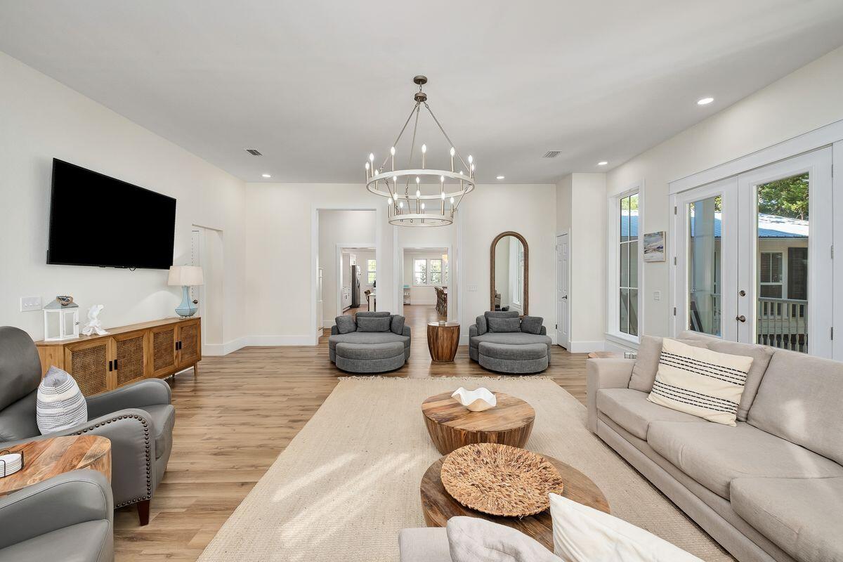 251 Dogwood Street Santa Rosa Beach, FL 32459 - Photo 8 of 51 a living room with furniture and a flat screen tv