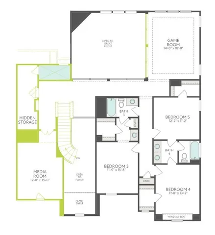 a picture of a kitchen with a stove and a microwave