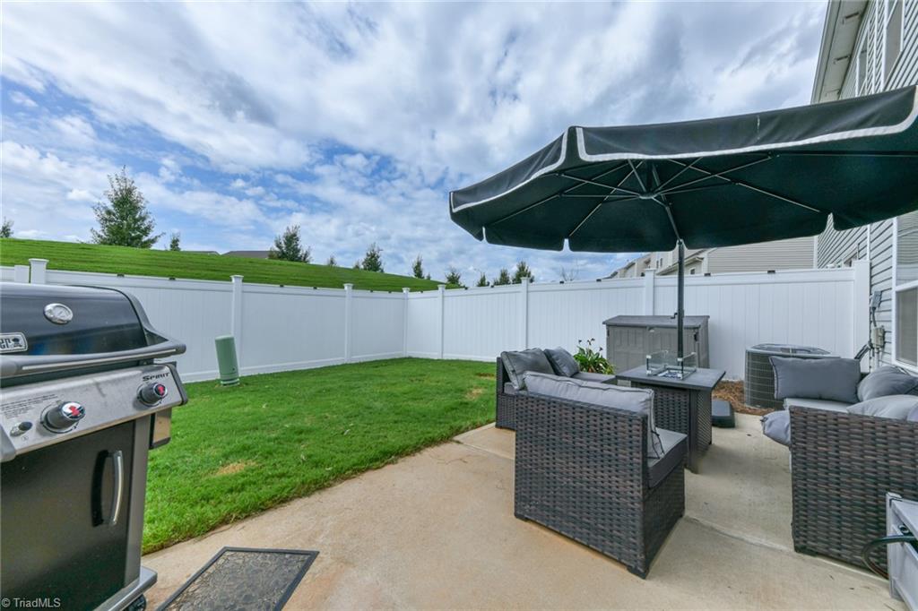 3552 Gardner Parson Point High Point, NC 27260 - Photo 34 of 36 Fenced patio is very private.