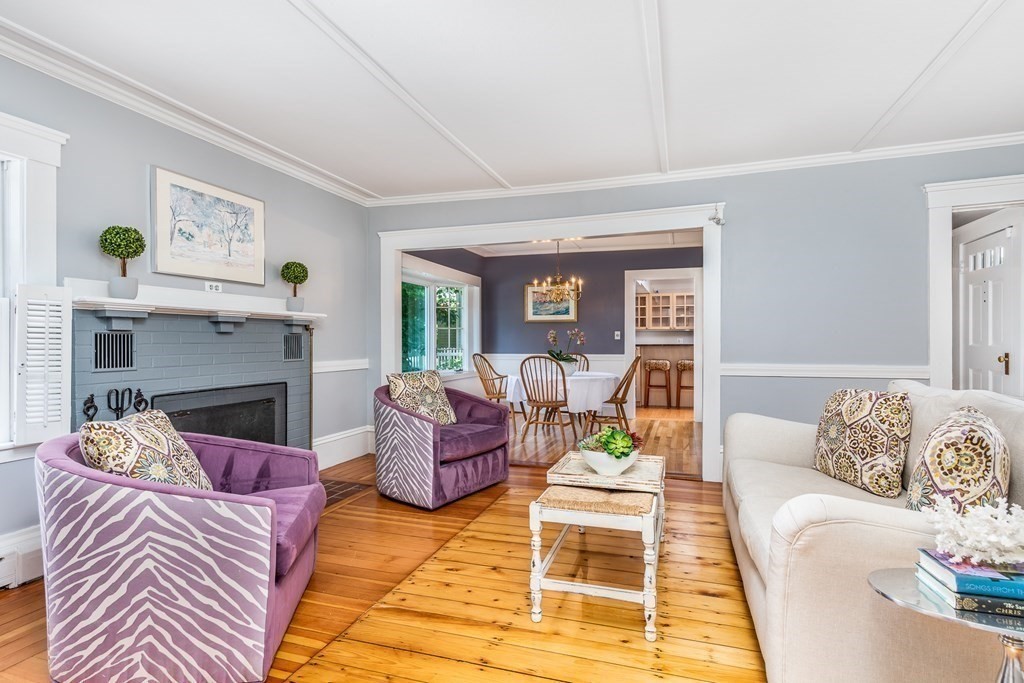 3 Lattimer Street Marblehead, MA 01945 - Photo 15 of 42 a living room with furniture and a fireplace