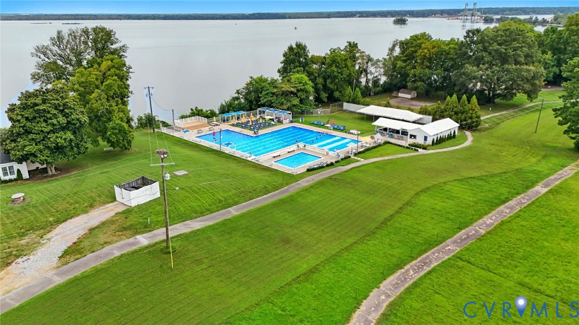 1100 Jordan Point Road Hopewell, VA 23860 - Photo 16 of 21 Aerial view of a large body of water