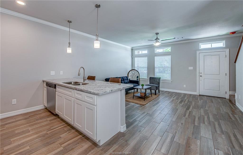 404 Poplar Street, Unit A College Station, TX 77840 - Photo 5 of 20 a kitchen with sink and cabinets