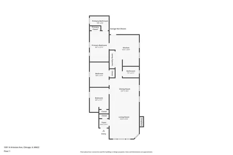 $425,000 | 1301 North Artesian Avenue, Unit 1F, Chicago, IL 60622