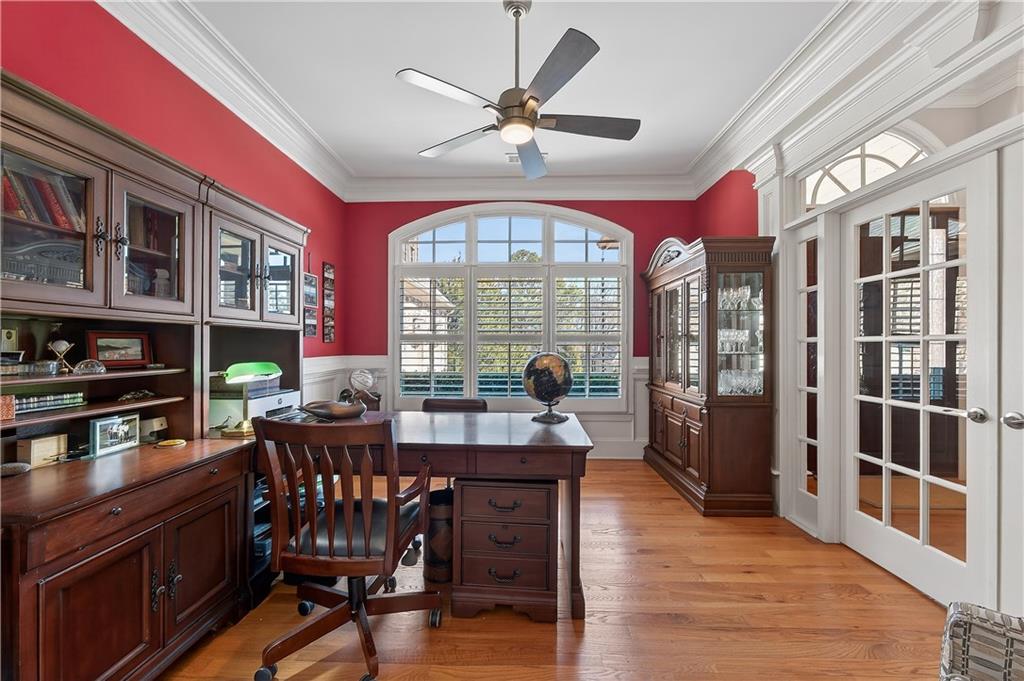 110 Roxbury Row Alpharetta, GA 30004 - Photo 3 of 45 a view of a dining room with furniture window and wooden floor