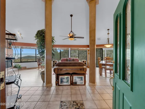 a view of entryway with a front door