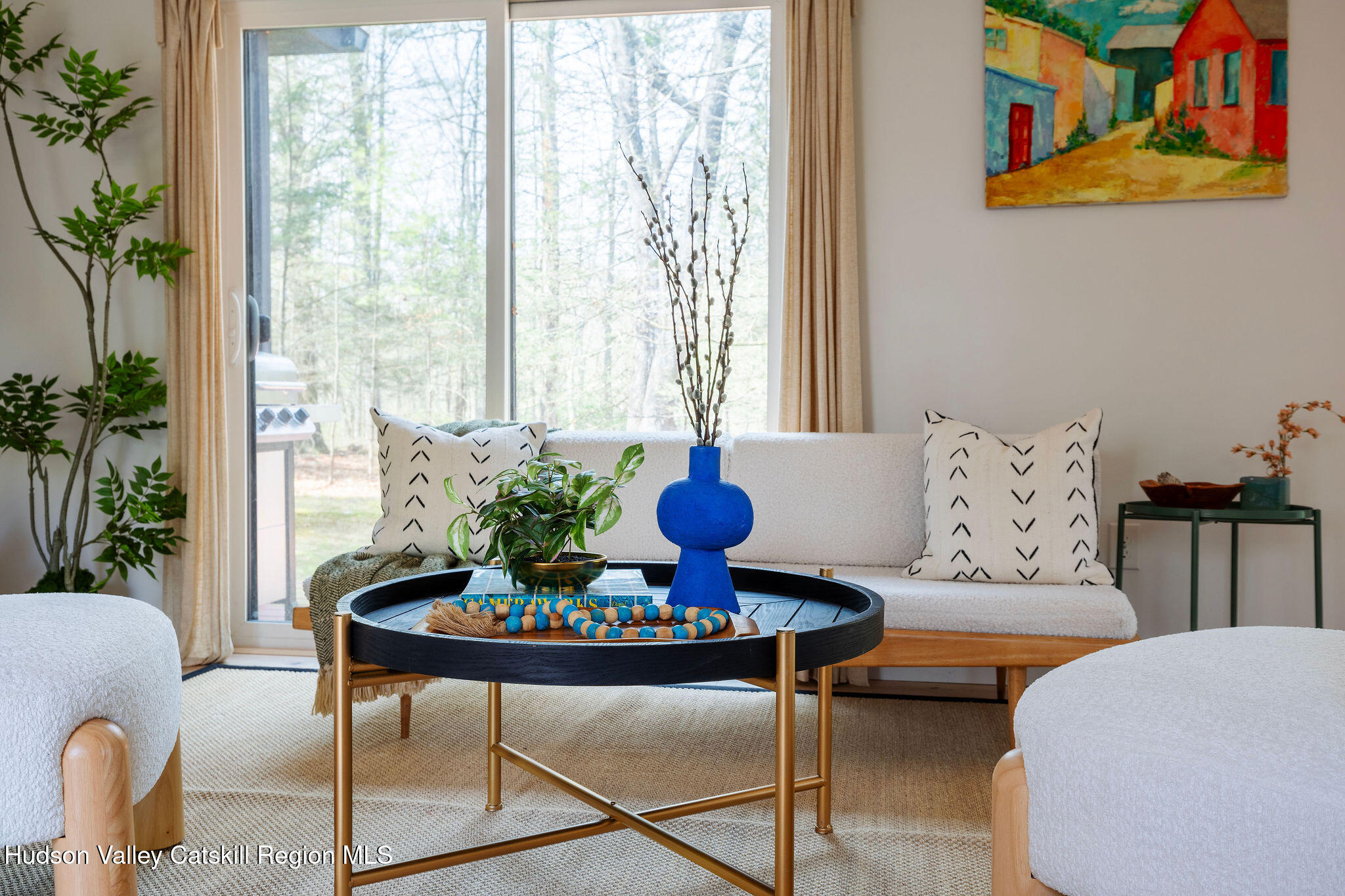 25 Upper Cherrytown Road Kerhonkson, NY 12446 - Photo 3 of 29 a living room with furniture and a potted plant