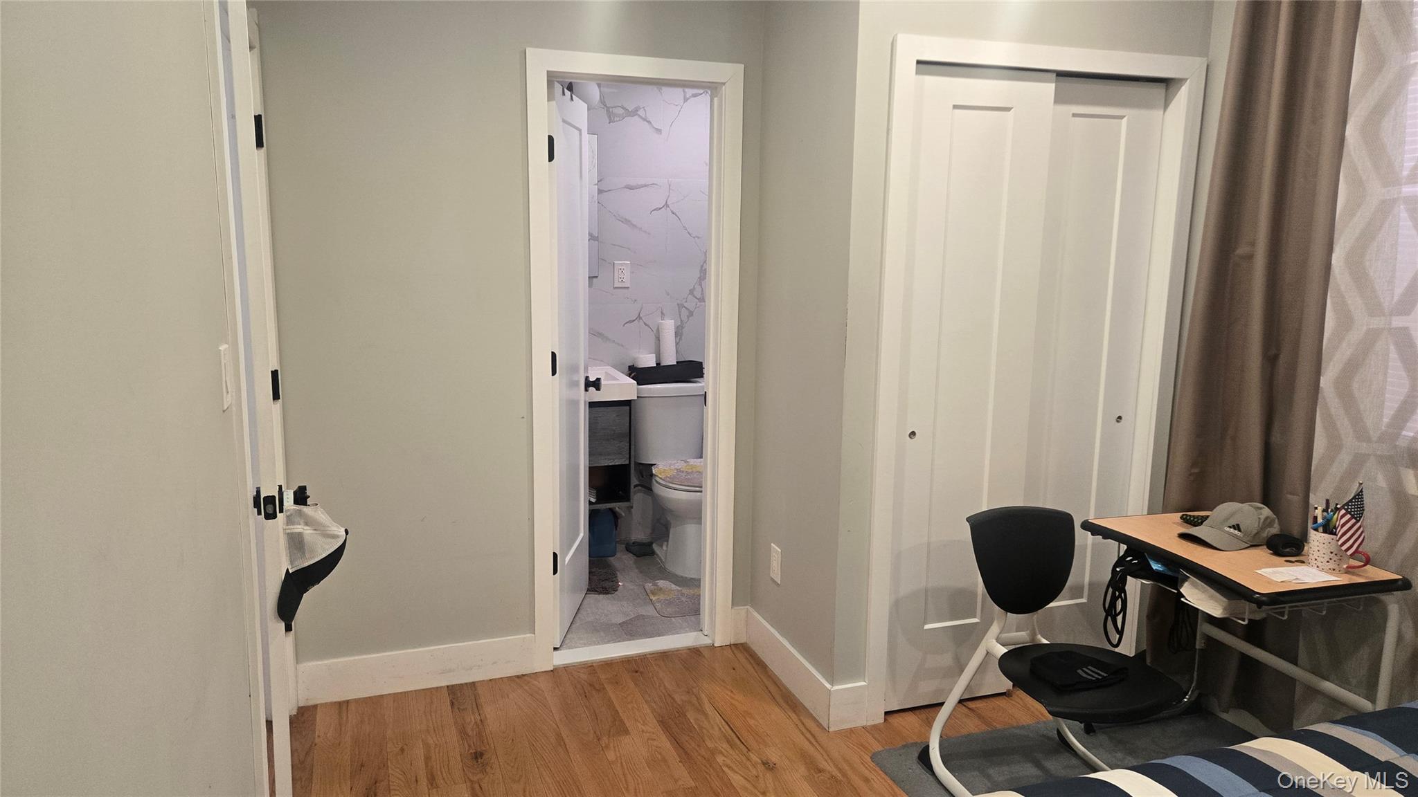 1008 Lenox Road Brooklyn, NY 11212 - Photo 9 of 13 Office area with light wood-type flooring and baseboards