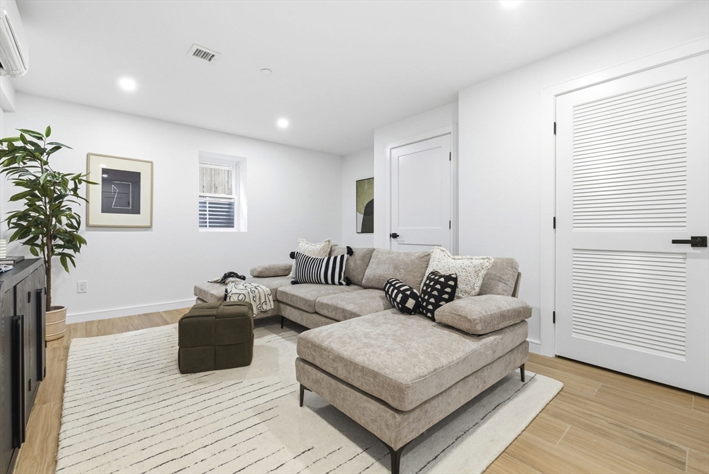 156 Albion Street, Unit R Somerville, MA 02144 - Photo 17 of 21 a living room with furniture and a potted plant