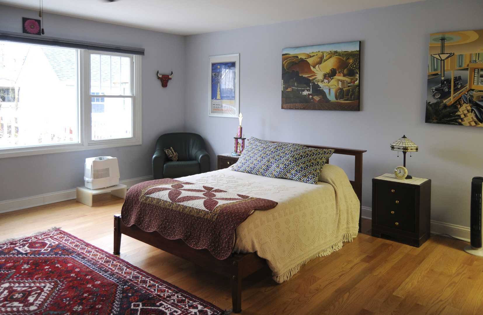 280 Fairbank Road Riverside, IL 60546 - Photo 11 of 33 a bedroom with a bed and painting on the wall