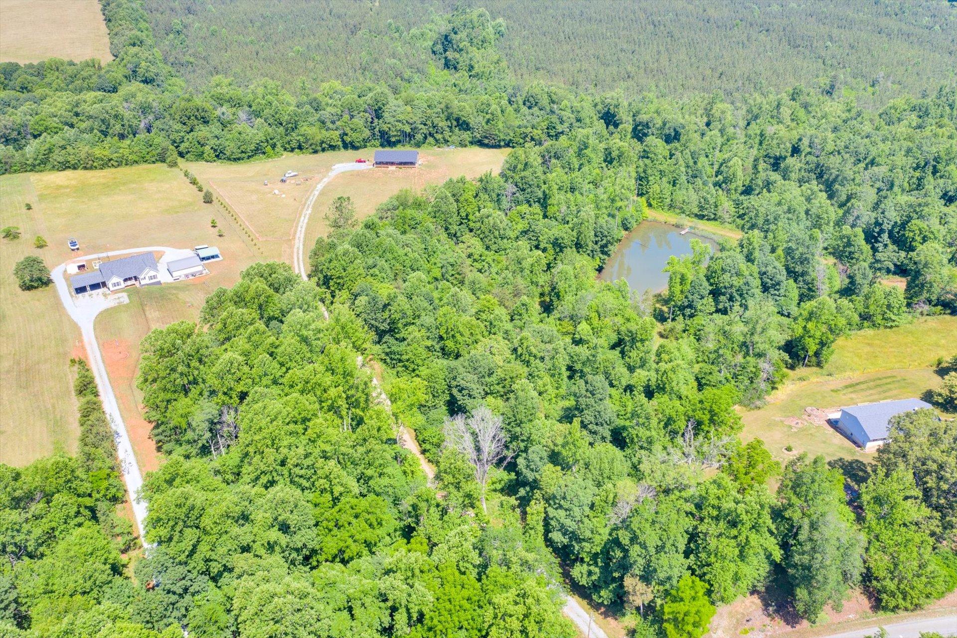 3294 Ayers Road Moneta, VA 24121 - Photo 30 of 41 an aerial view of residential house with outdoor space and trees all around