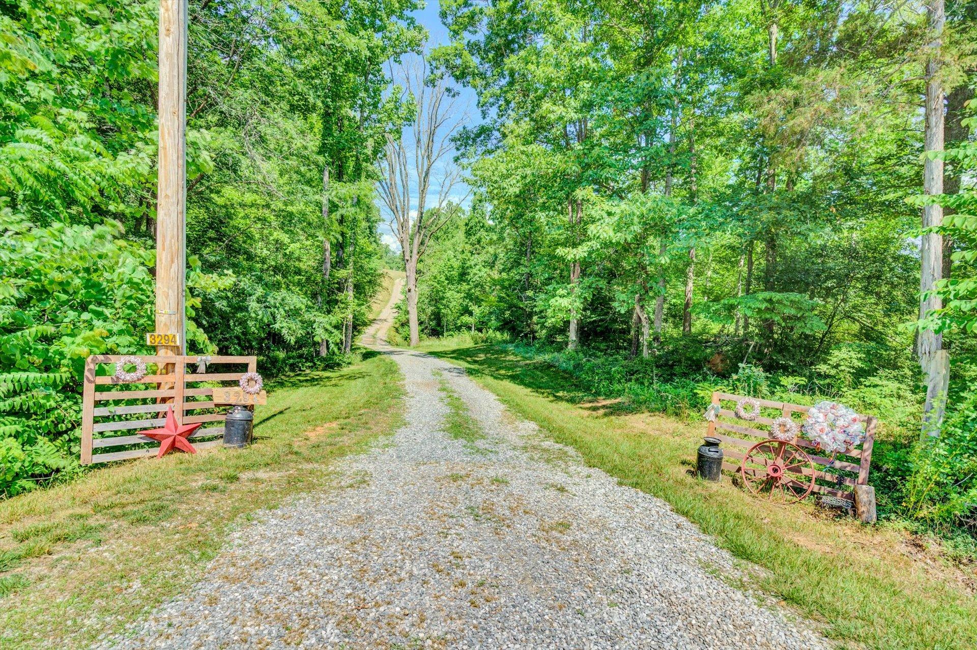 3294 Ayers Road Moneta, VA 24121 - Photo 34 of 41 a view of a backyard with a bench and some plants