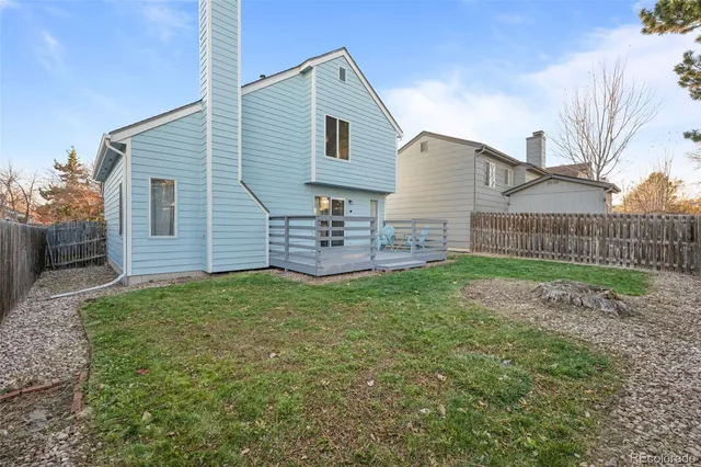 a view of a backyard with a garden
