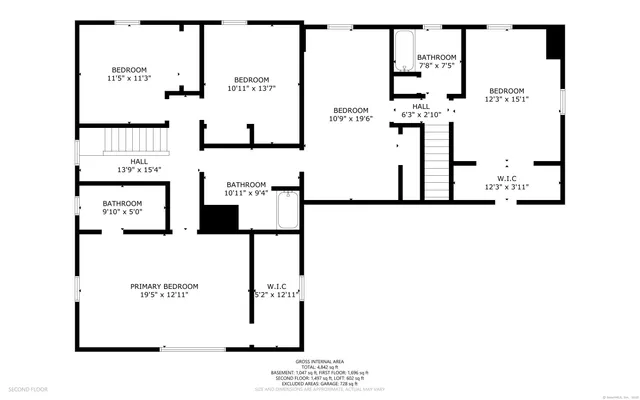 a picture of a wall with a white wall and a picture