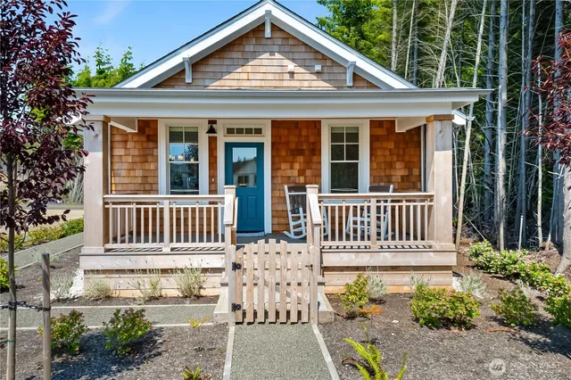 a front view of a house