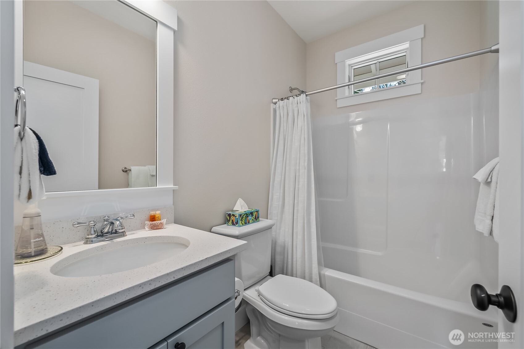 24 Switchback Lane Pacific Beach, WA 98571 - Photo 17 of 20 a bathroom with a sink toilet and shower