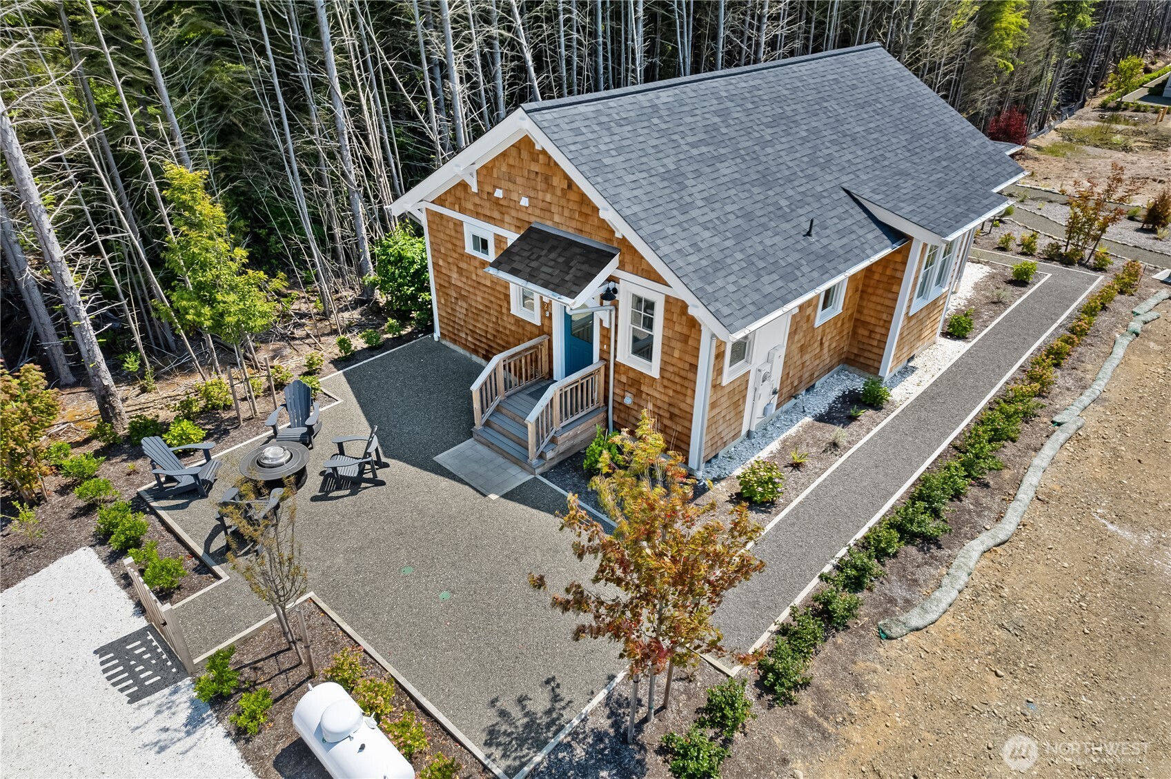 24 Switchback Lane Pacific Beach, WA 98571 - Photo 19 of 20 an aerial view of a house with a yard