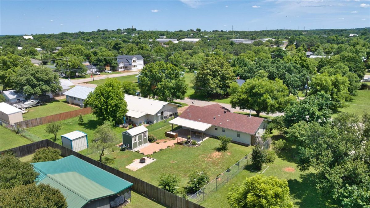 1236 Martin Street Mason, TX 76856 - Photo 35 of 40 A well-maintained property offering a spacious yard, practical sheds, and ample outdoor living space.