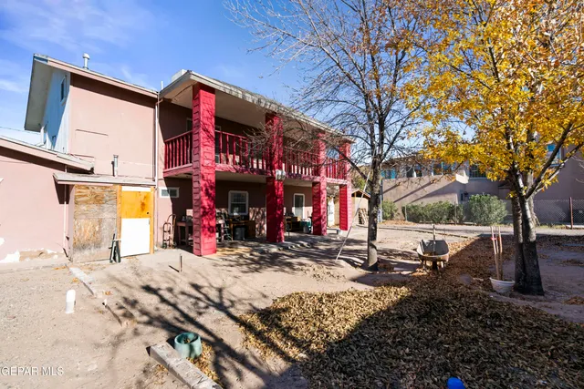 a view of street with large trees