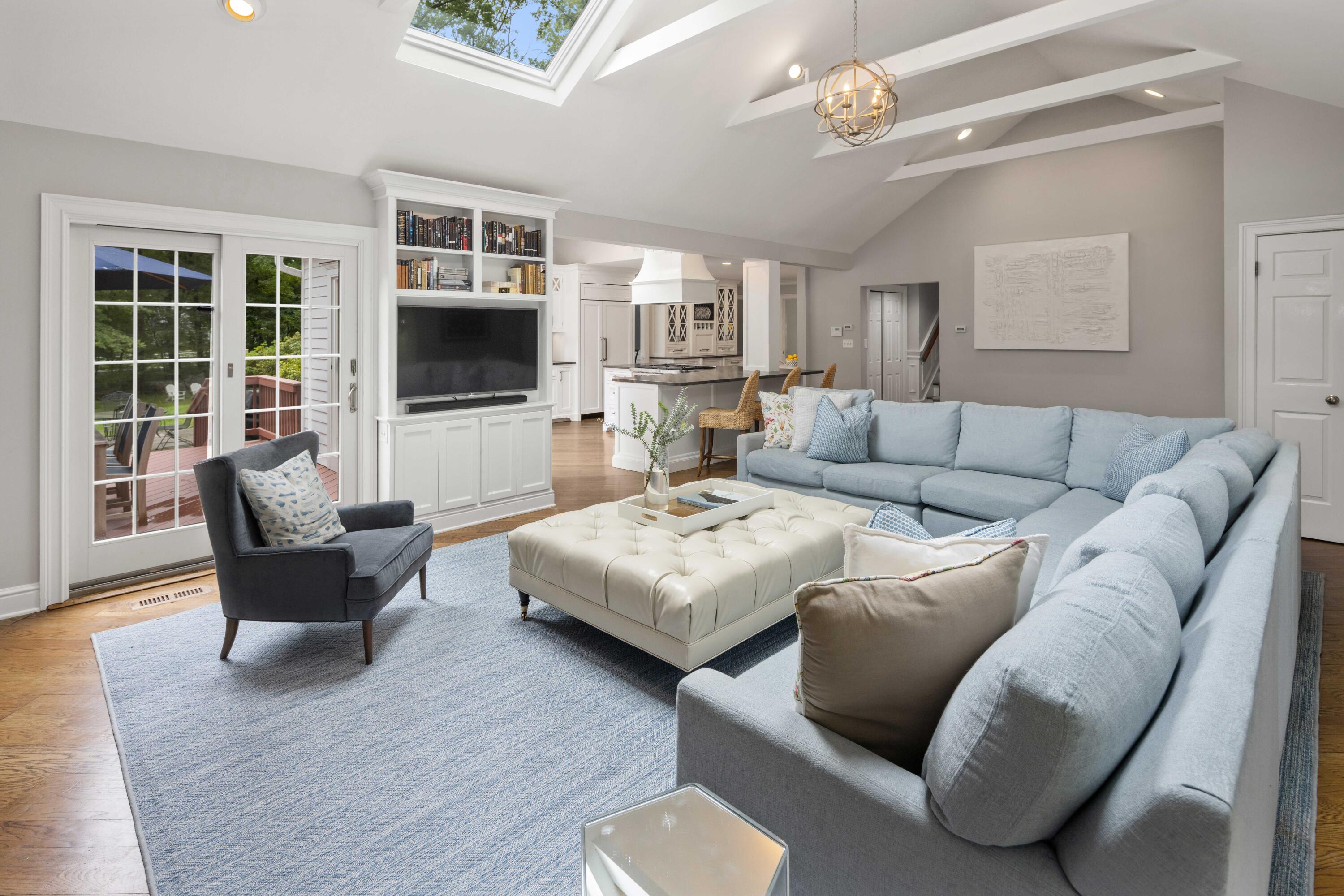 20 Maywood Road Darien, CT 06820 - Photo 3 of 27 a living room with furniture fireplace and a flat screen tv