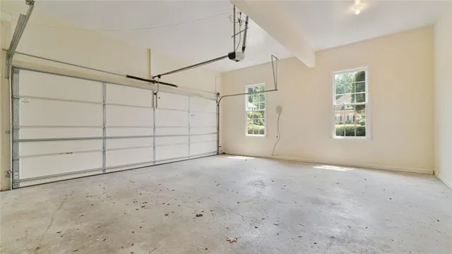 a view of balcony with wooden floor