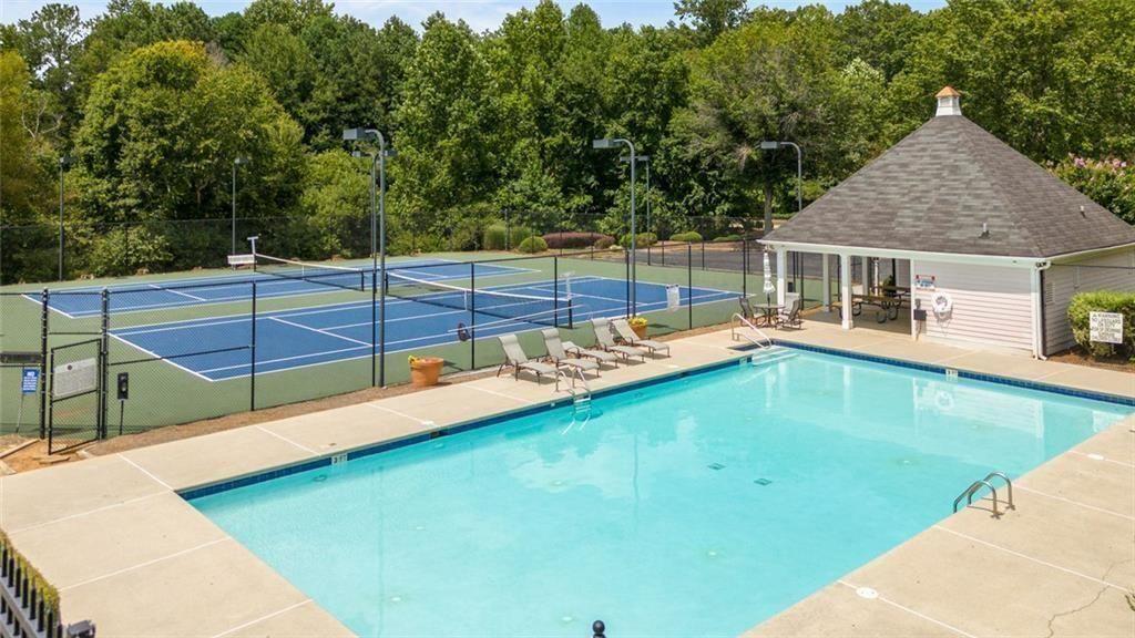 4612 Springside Court Southwest Mableton, GA 30126 - Photo 36 of 40 a view of a backyard with swimming pool