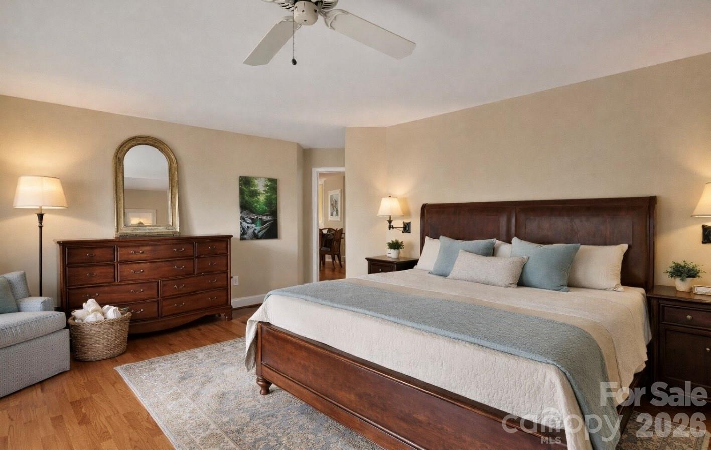 2902 Timber Trail Asheville, NC 28804 - Photo 7 of 16 a bed room with a bed and a mirror