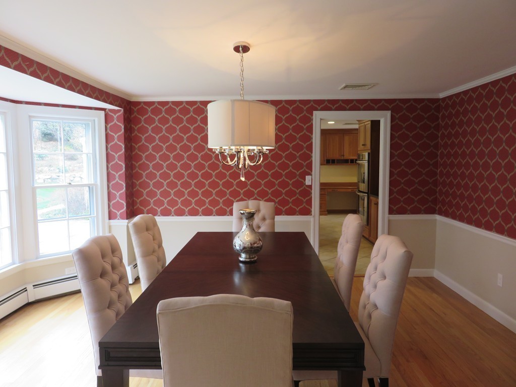 17 Juniper Road Weston, MA 02493 - Photo 13 of 30 a view of a dining room with furniture window and outside view